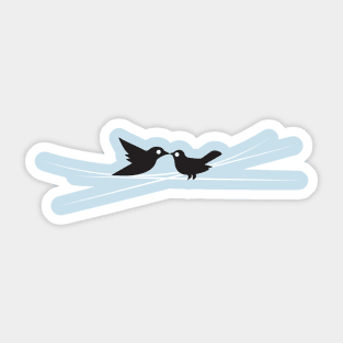 Birds illustration Sticker